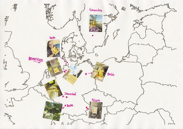 Karte ein Lied geht um die Welt!