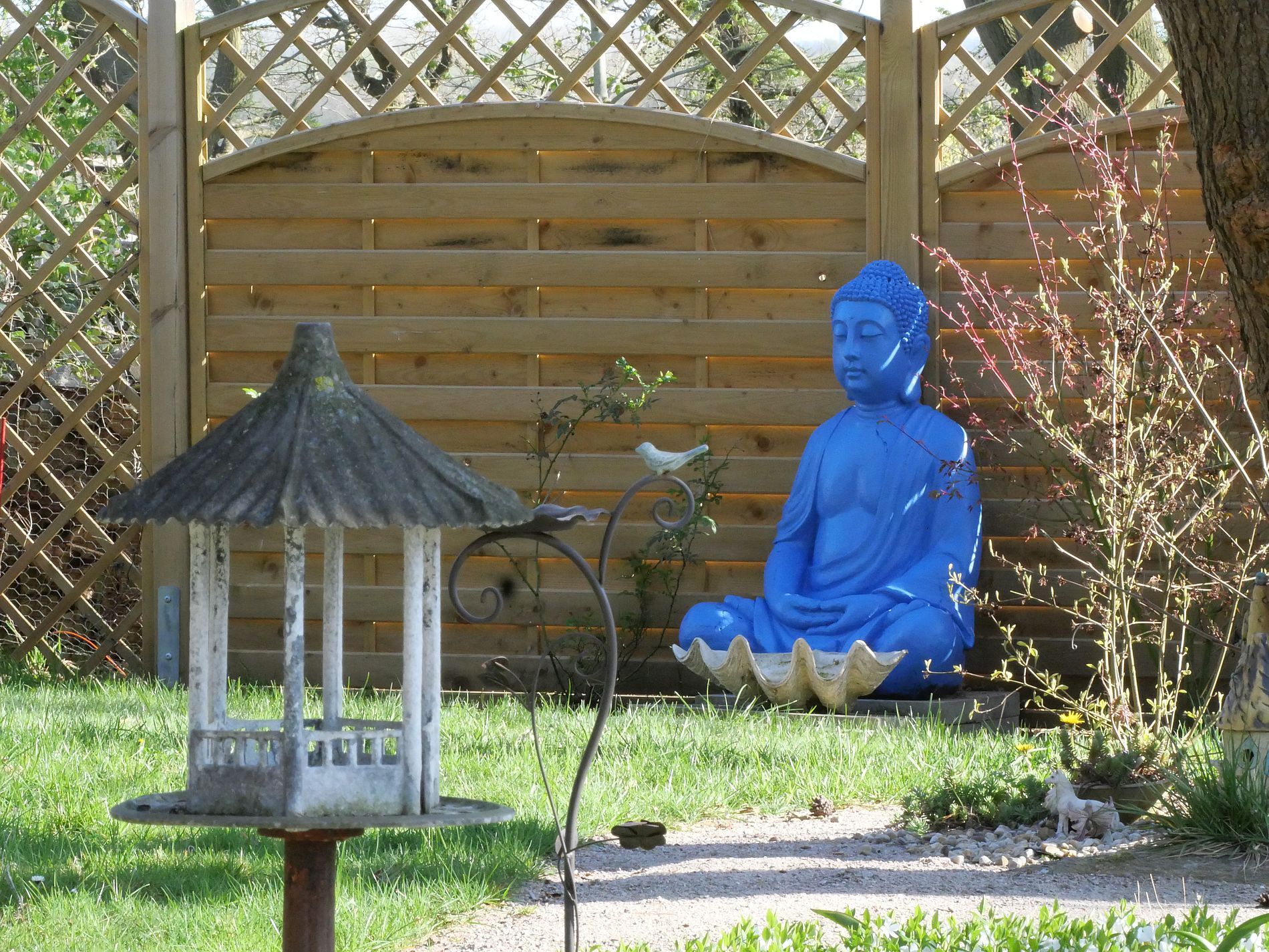 Blauer Buddha